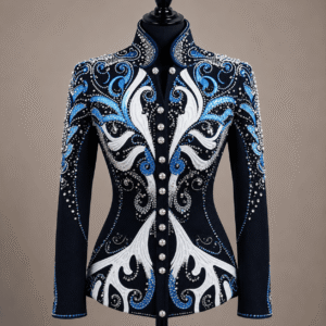 Women’s Showmanship Show Jacket Western Equestrian Rhinestone Competition Coat , Show Jacket Crystal