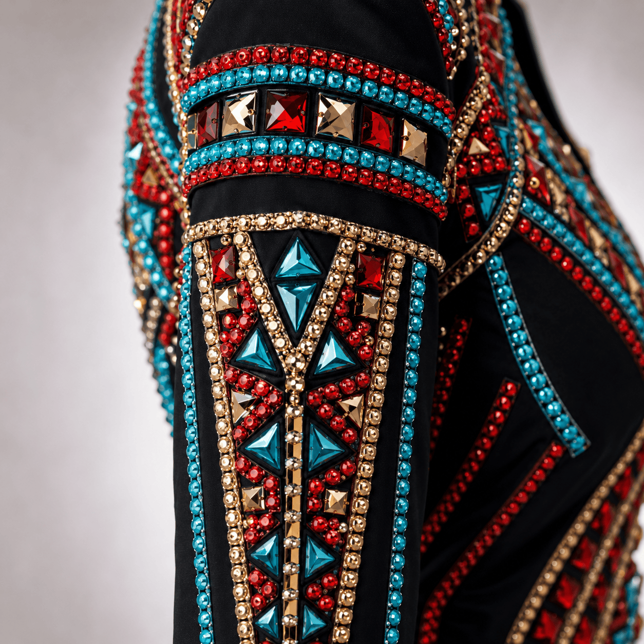 Women's Black Crystal Showmanship Jacket Western Rodeo Horse Show Jacket , Show Jacket Crystal - Image 3