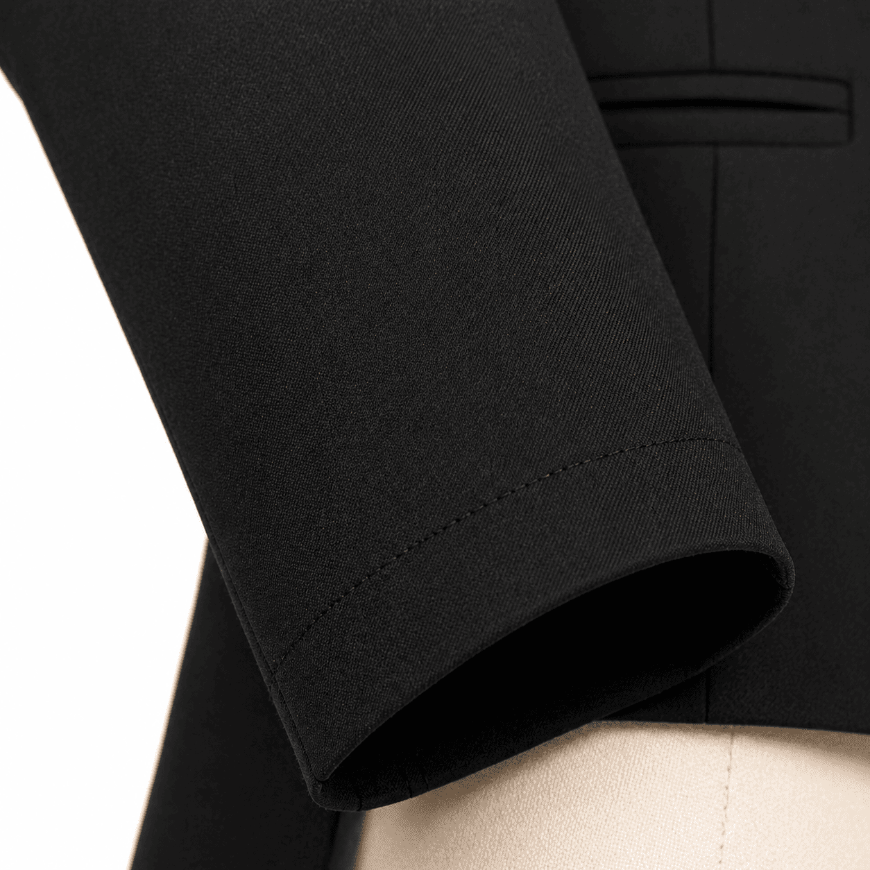 Women’s Black Showmanship Hunt Coat Classic Equestrian Coat with Tailored Fit & Silver Buttons - Image 3