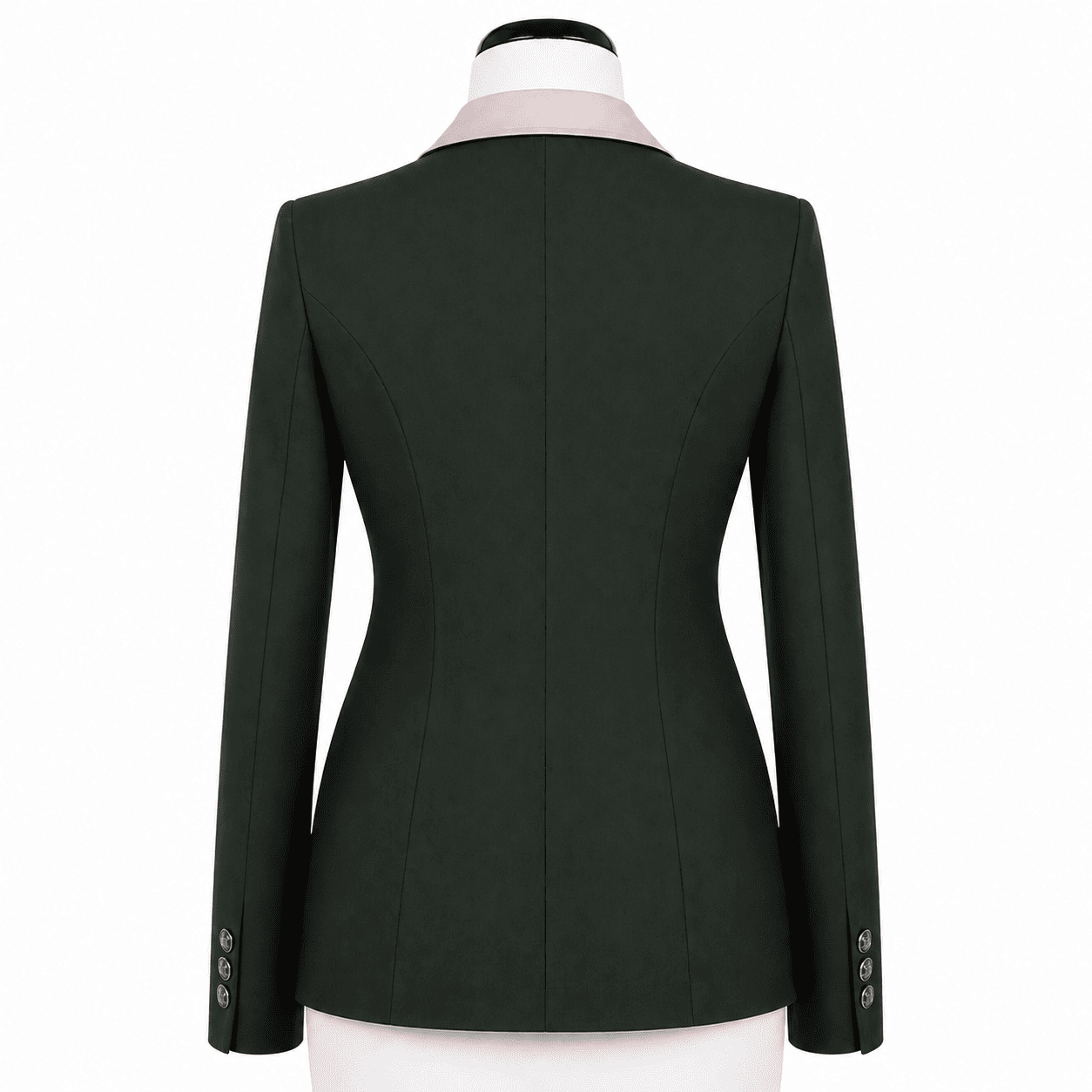 Women’s Showmanship Hunt Coat Premium Green Equestrian Riding Jacket, Tailored Competition Blazer - Image 4