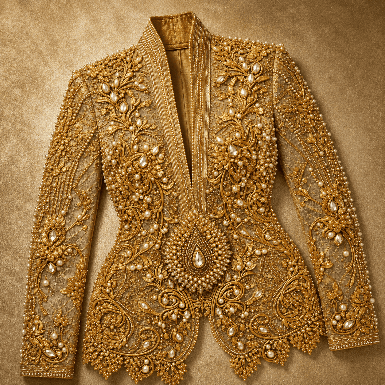 Women's Gold Crystal Showmanship Jacket Western Rodeo Horse Show Competition Jacket for Women - Image 5