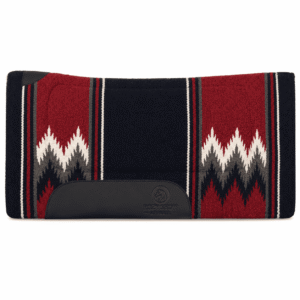 Premium Western Durrie Saddle Pad Red Black Navajo Pattern Horse Saddle Blanket