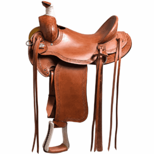 Western Horse Saddle Light Oil Brown Leather Trail Ranch Saddle Deep Seat High Cantle Premium Riding Saddle