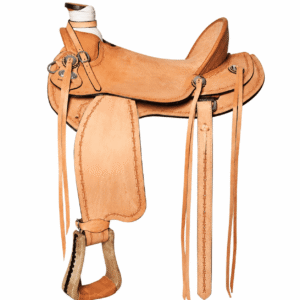 Natural Tan Western Horse Saddle Premium Genuine Leather Handcrafted Western Riding Saddle
