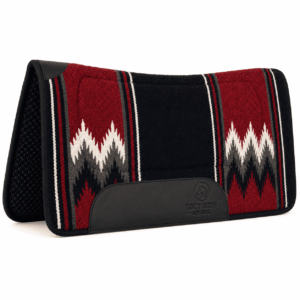 Premium Western Durrie Saddle Pad Red Black Navajo Pattern Horse Saddle Blanket