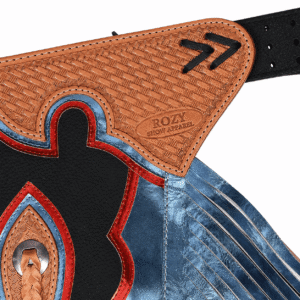 Horse Riding Chaps with Fringe and Tooled Leather Detail Fringed Design, Tooled Leather