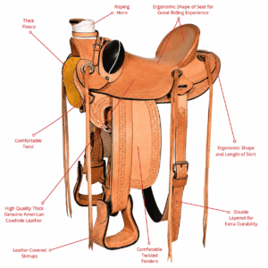 Light Oil Western Horse Saddle Premium Leather Riding Tack Handcrafted Equestrian Saddle