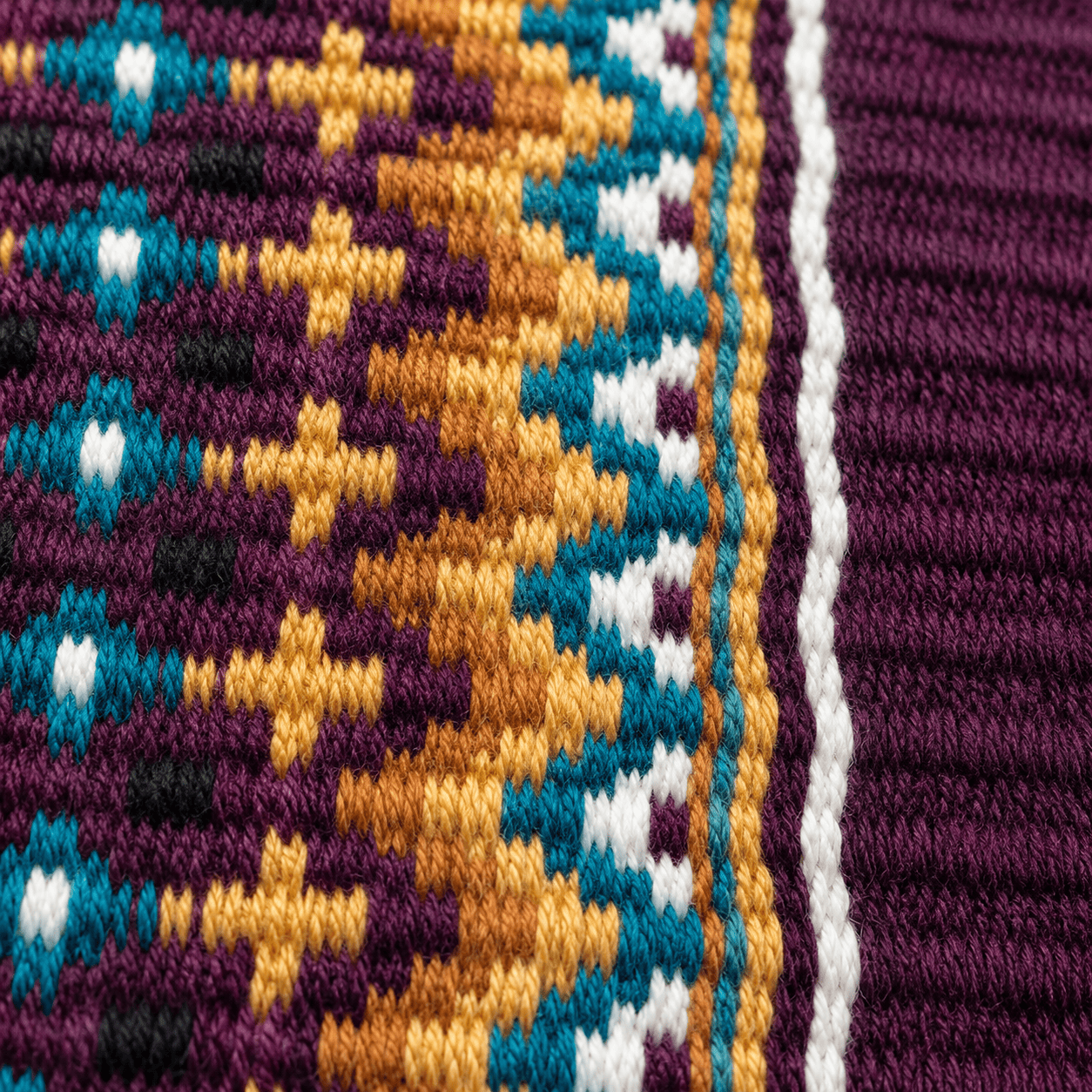 Western Saddle Pad Purple Tribal Geometric Horse Saddle Blanket for Ranch Trail & Arena Riding - Image 4