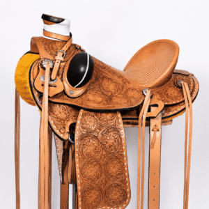 Floral Tooled Western Pleasure Horse Saddle Premium Hand Carved Leather Riding Tack