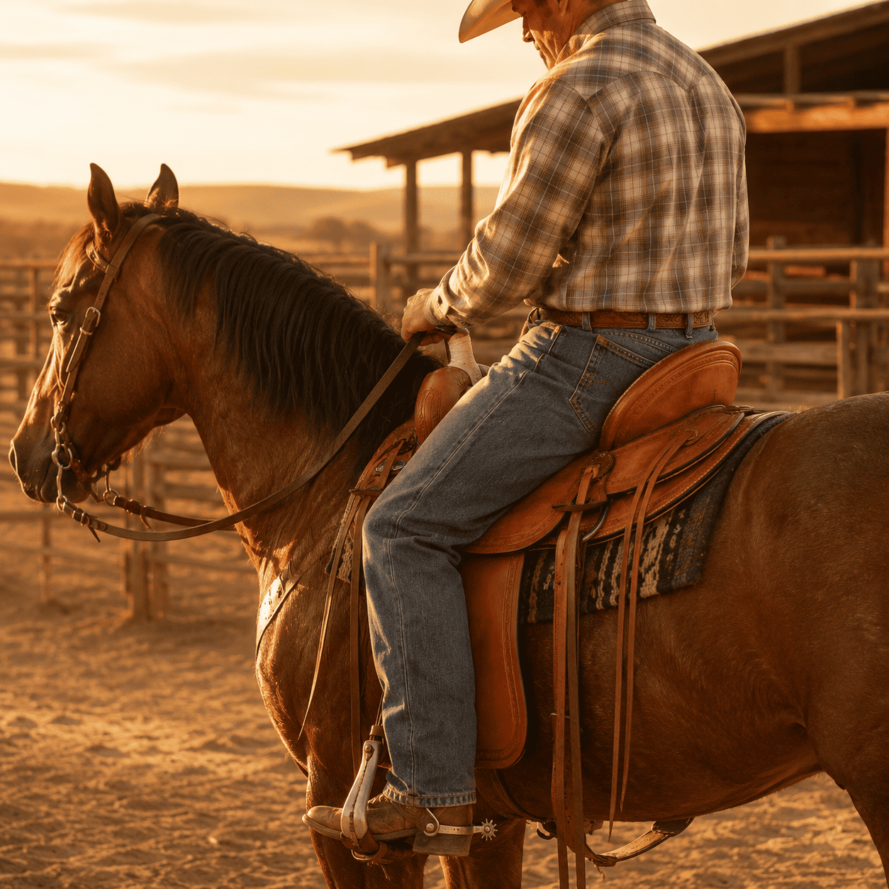 Light Oil Brown Western Horse Saddle Premium Leather Trail Ranch Riding Saddle Deep Seat High Cantle - Image 6